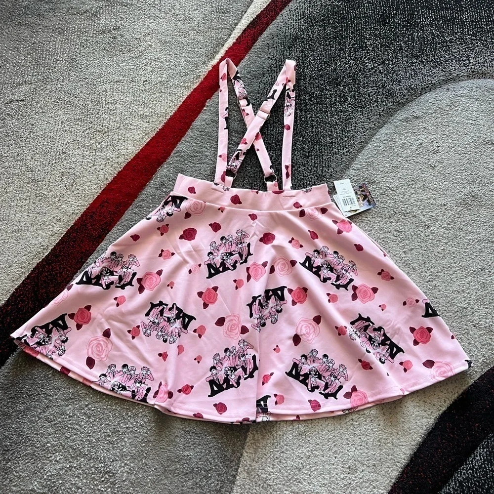 Hot Topic Ouran Host Club Themed Pink Suspender Skirt
